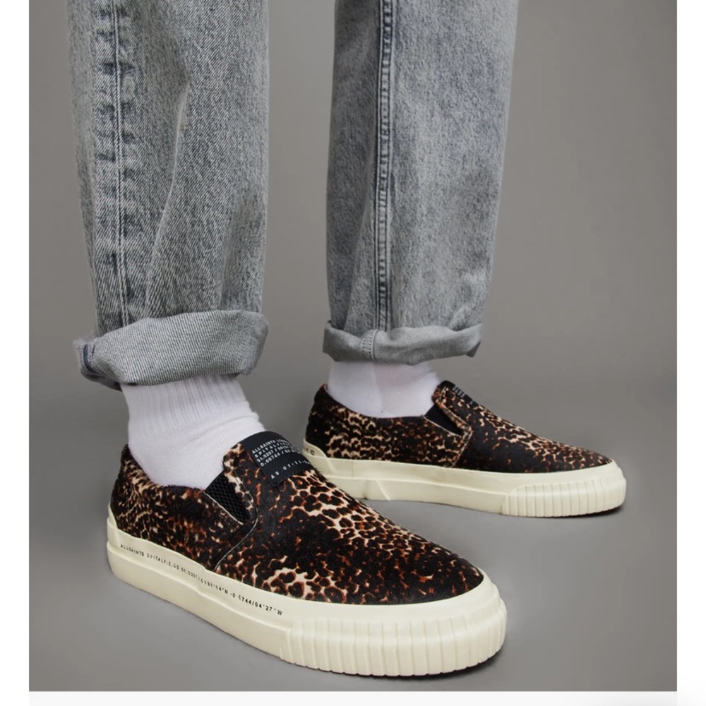 ISO AllSaints Genuine Calf Hair Slip-On Sneaker